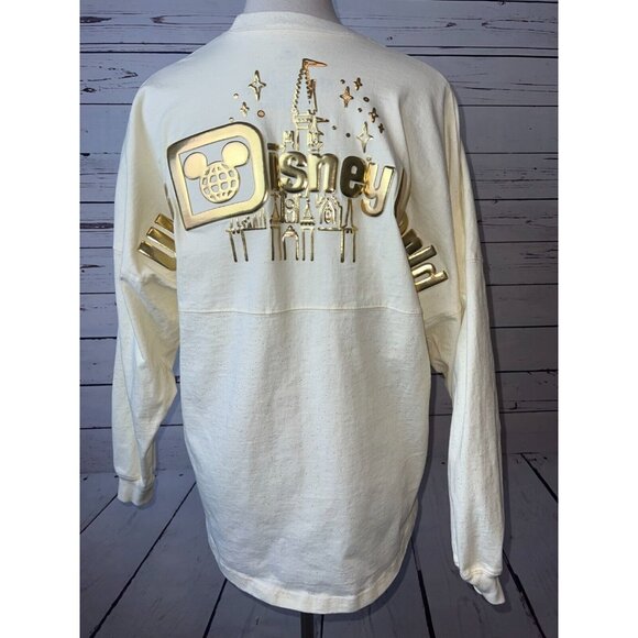 Disney Parks Spirit Jersey WDW Pixie Dust Castle Medium‎ Gold Walt Disney World - Picture 10 of 10